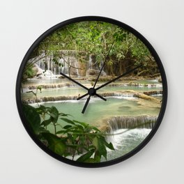 Zen Waterfalls Harmony #2 Wall Clock