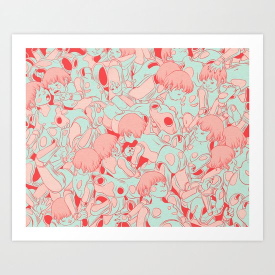 Pile Art Print