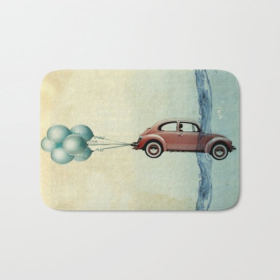 head above water Bath Mat
