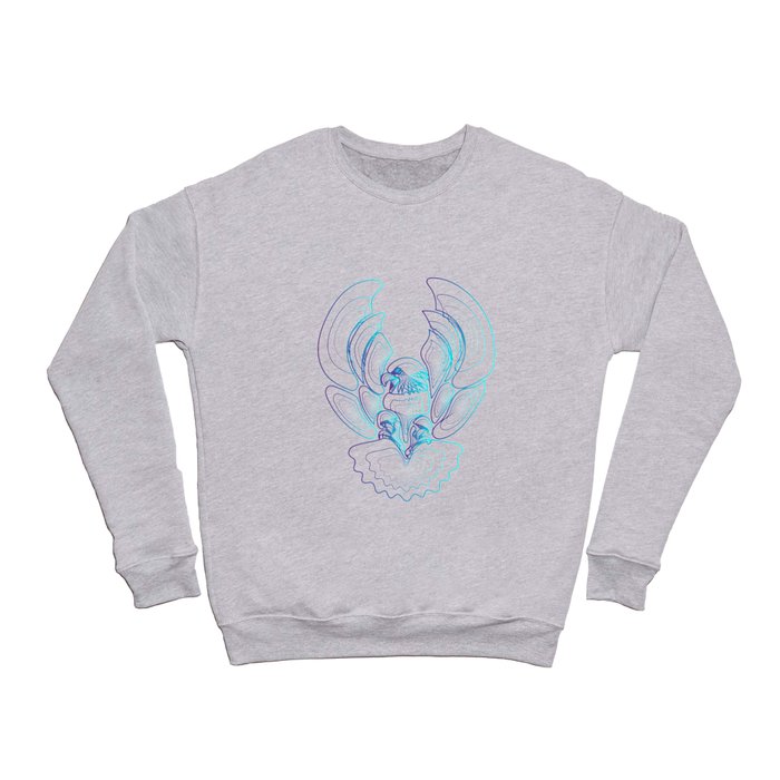 abstract flying eagle Crewneck Sweatshirt