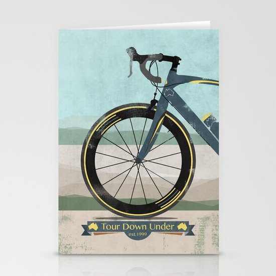 Tour Down Under Bike Race Stationery Cards