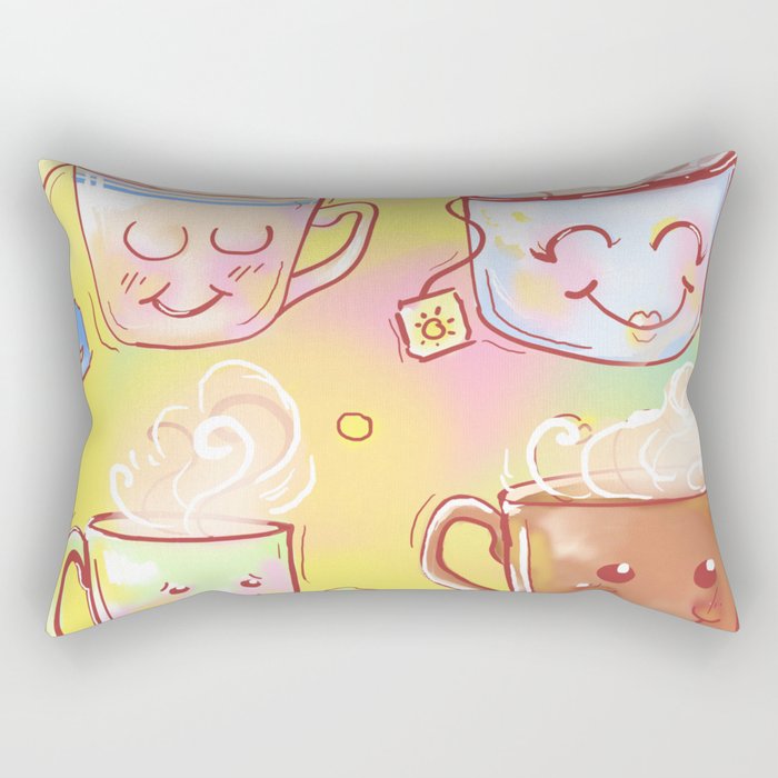 Happy Teas Rectangular Pillow