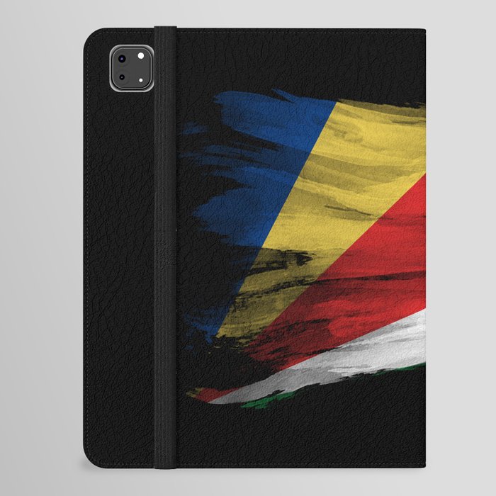 Seychelles flag brush stroke, national flag iPad Folio Case