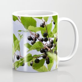Dark Berries with bright green leaves Coffee Mug