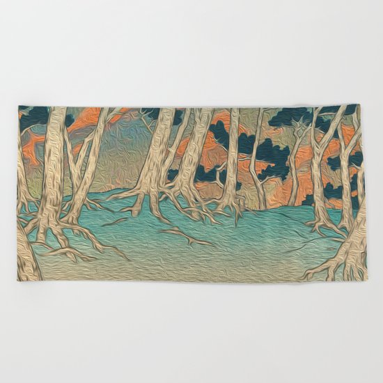 The Deep Thinking at Dasama Beach Towel