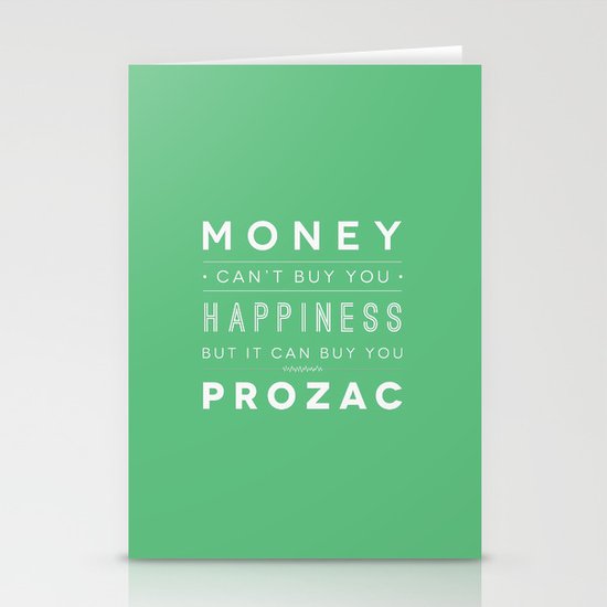 Prozac Nation Stationery Cards