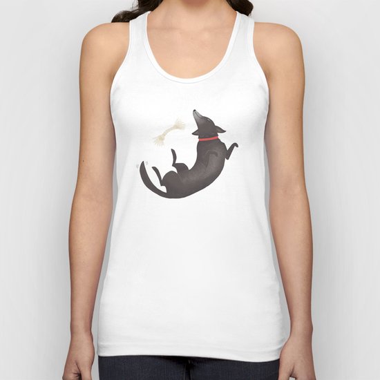 Happy Dog Unisex Tank Top