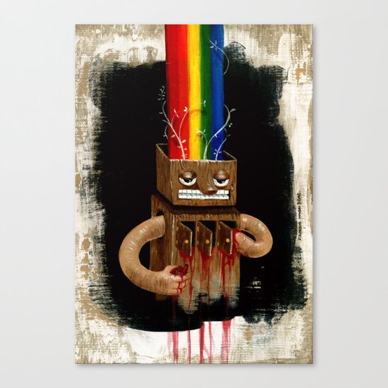 3 of Hearts Canvas Print