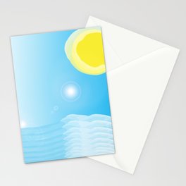 Ocean Blue Stationery Card