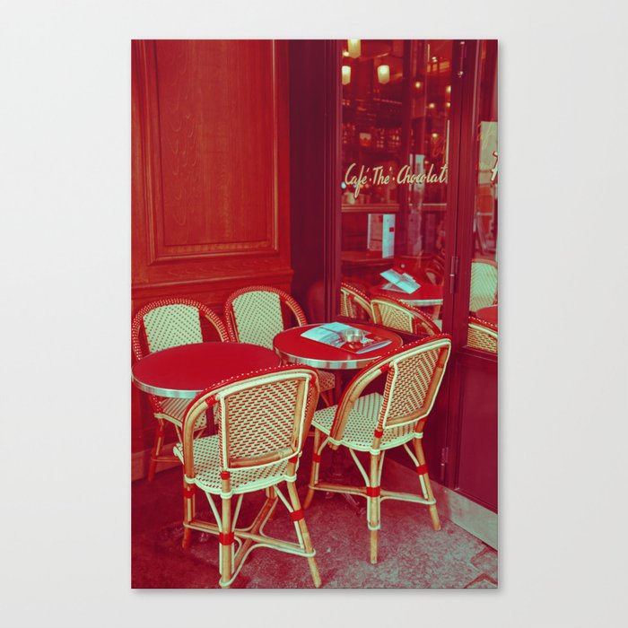 Cafe Paris Rouge Canvas Print