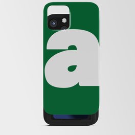 a (White & Olive Letter) iPhone Card Case
