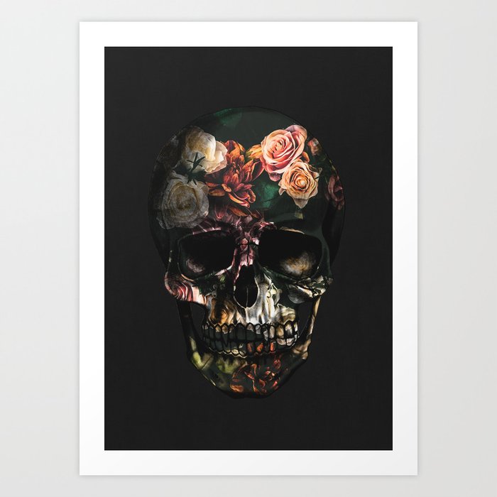 FLORAL SKULL Kunstdrucke FLORAL SKULL Kunstdrucke