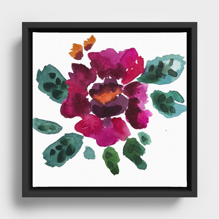 flor Framed Canvas