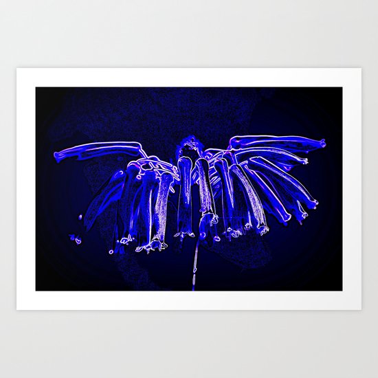 abstract in blu Art Print