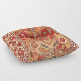 Transylvanian West Anatolian Carpet Print Floor Pillow