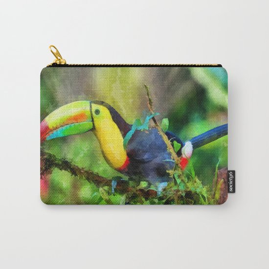 Toucan watercolor Carry-All Pouch