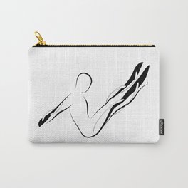 Abstract Pilates pose 13 Carry-All Pouch