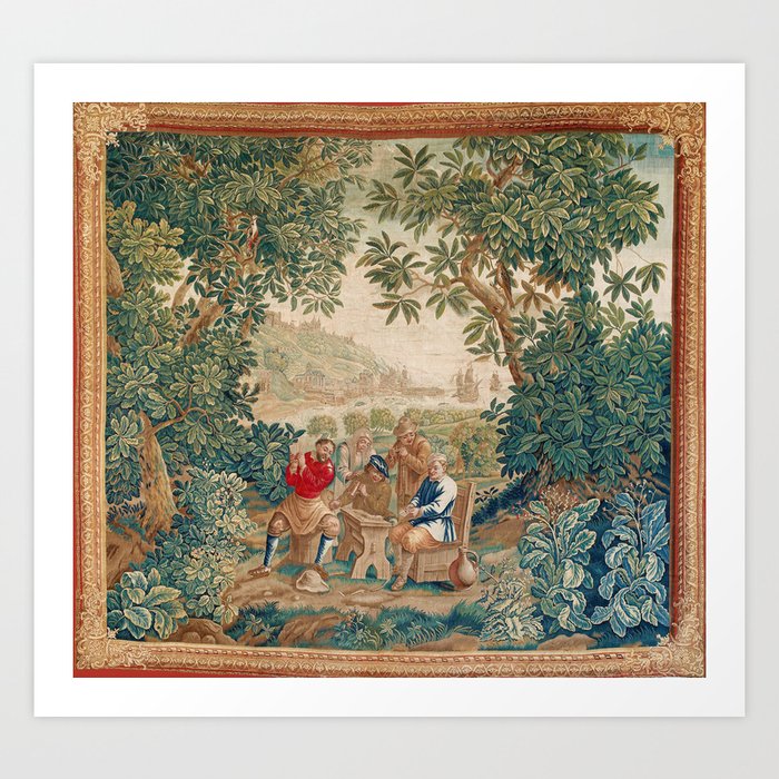 Verdure 18th Century French Tapestry Print Art Print
