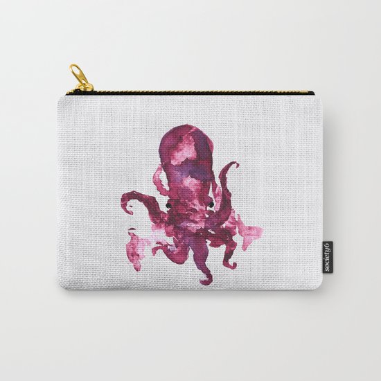 pink octopus Carry-All Pouch