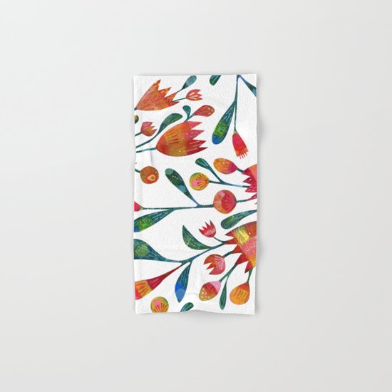 Buds and Flowers Hand & Bath Towel