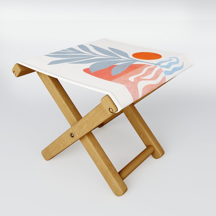 Day Dream - Elemental Abstract Landscape Folding Stool