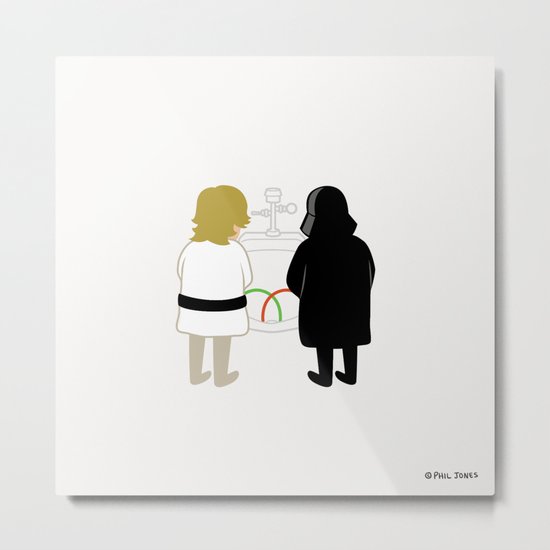 Saber Fight Metal Print