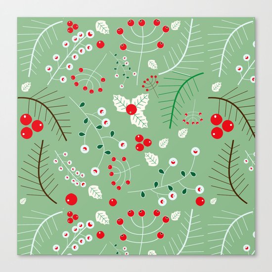 Mistletoe green Canvas Print