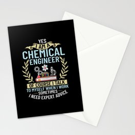 Chemical Engineer Chemistry Engineering Science Stationery Card