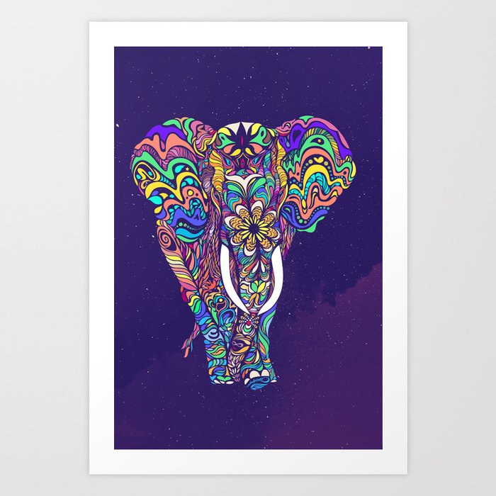 Not a circus elephant Art Print