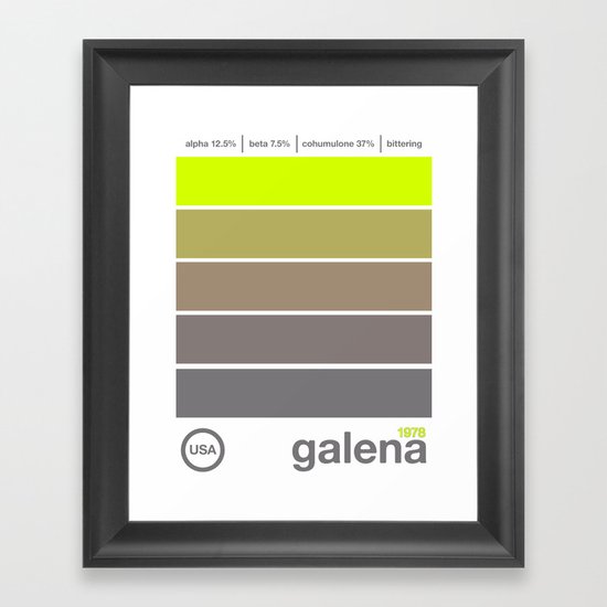 galena//single hop Framed Art Print