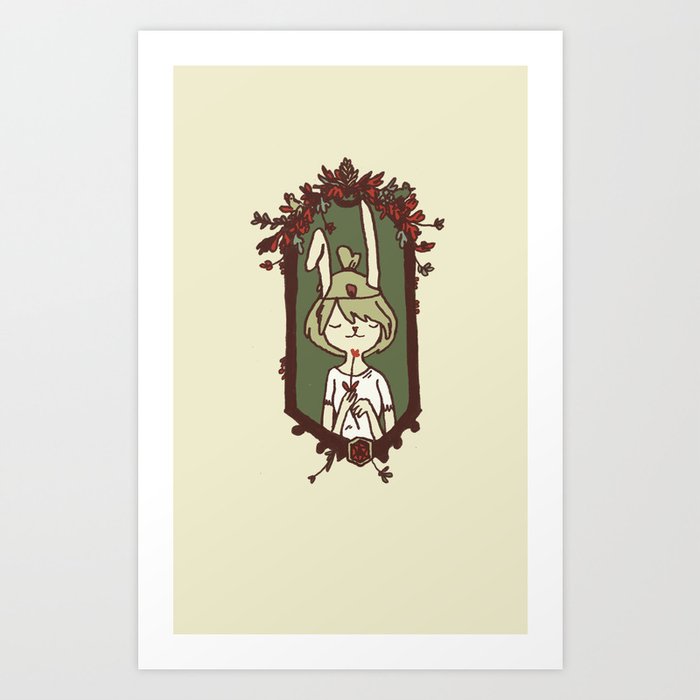 Bunny Bride Art Print