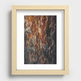 Wooden Pattern Recessed Framed Print