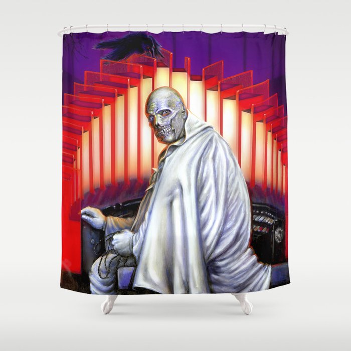 Dr Phibes Vincent Price Horror Movie Monsters Shower Curtain By