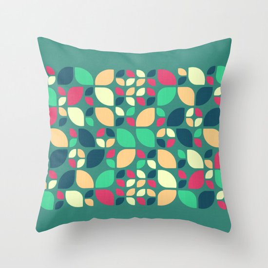 Vintage Spring Pattern II Throw Pillow