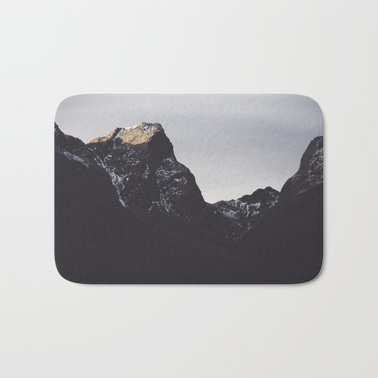 Dark Mountains #society6 #buyart Bath Mat