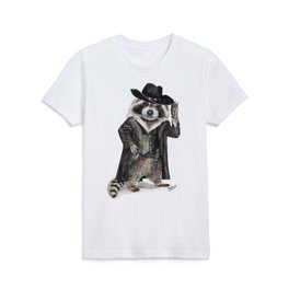 " Raccoon Bandit " funny western raccoon Kids T Shirt