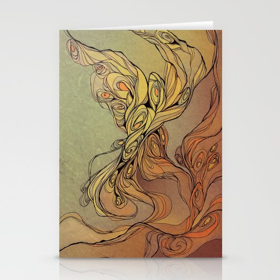 abstract floral composition 2 Stationery Cards