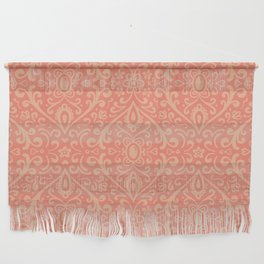 Folky Damask - Georgia Peach Wall Hanging