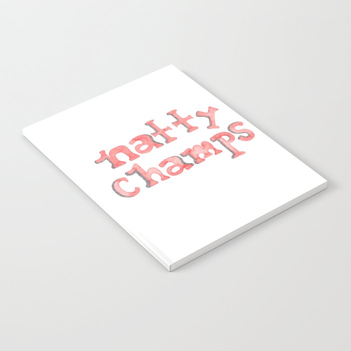 Natty Champs - Silver Glitter Notebook