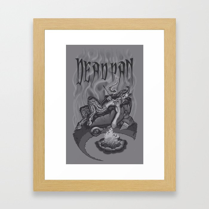 DEADPAN Framed Art Print