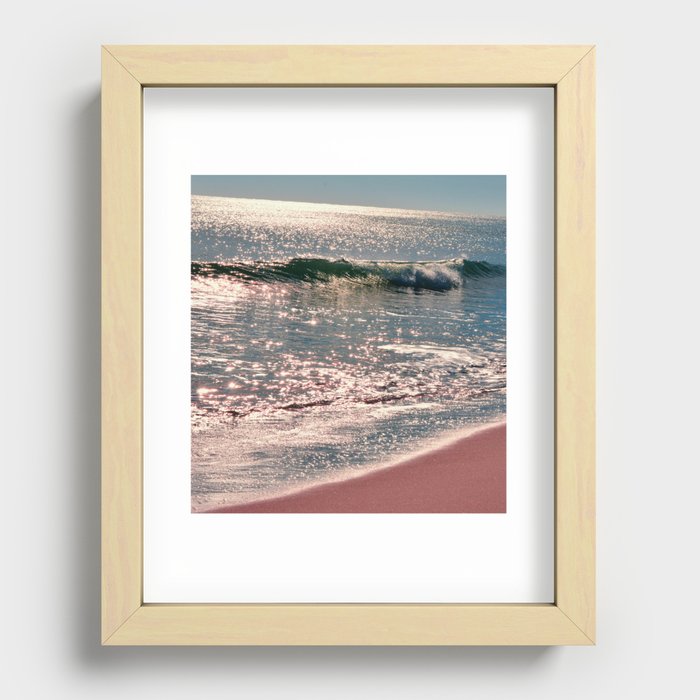 Sparkle Morning Sea Recessed Framed Print