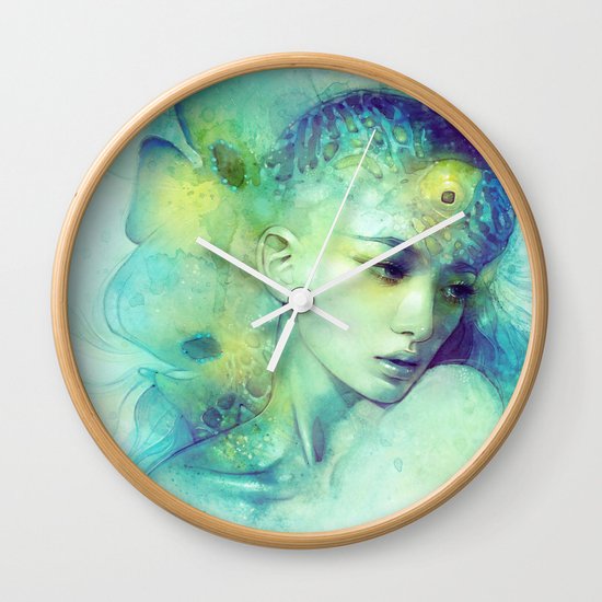 Fin Wall Clock