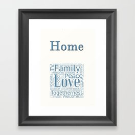 Home Framed Art Print