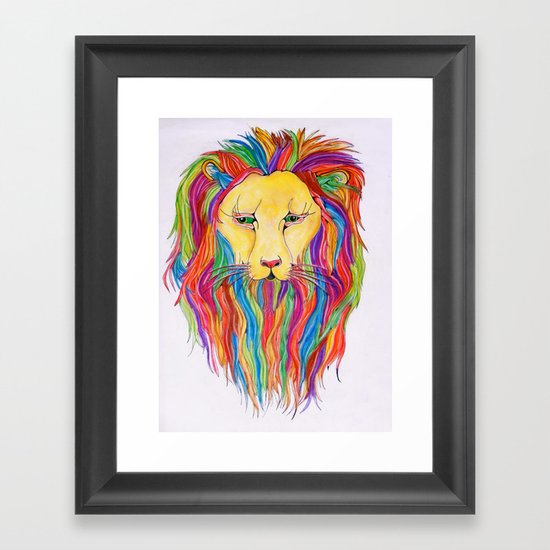 Dandy Lion Framed Art Print