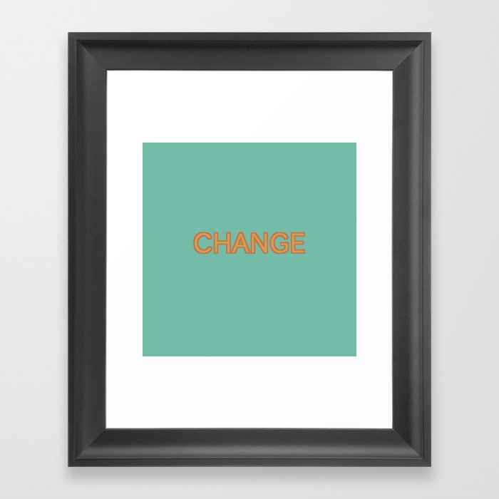 Inspa 7: Change Framed Art Print