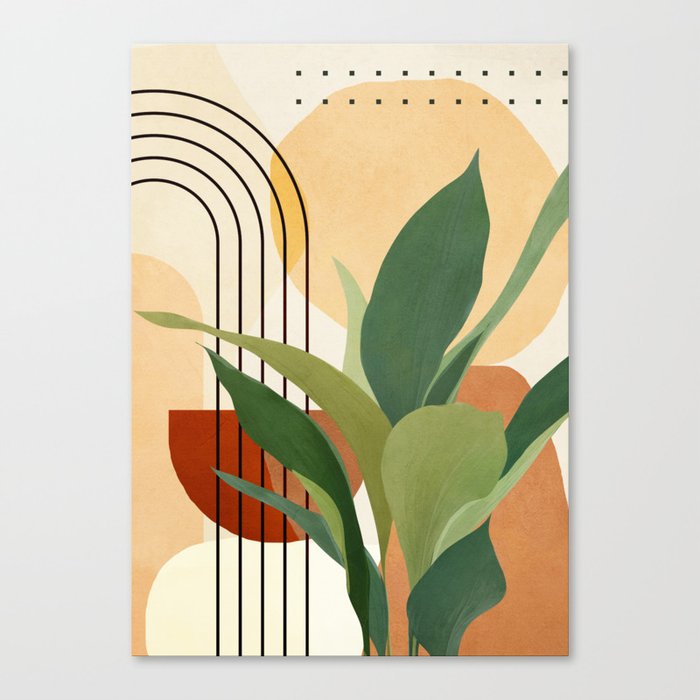 Plant Life Design 03 Canvas Print