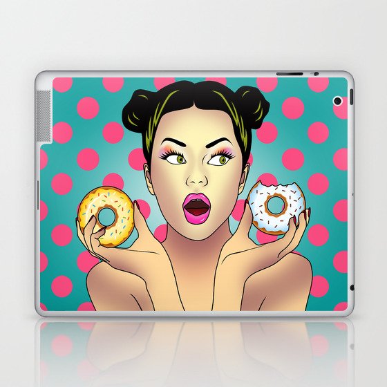 candy funny woman Laptop & iPad Skin