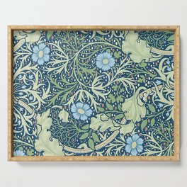 William Morris Seaweed Pattern,Vintage Floral And Leaves Decorative Victorian Art-nouveau  Serving Tray