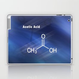 Acetic Acid, Structural chemical formula Laptop Skin