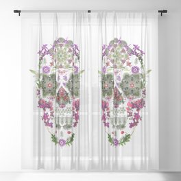 Dream Skull Sheer Curtain